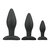 Set Plug anal noir en silicone