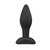 Plug anal noir en silicone - Small