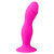 Gode rose en silicone avec ventouse