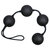 Black love string with 4 balls