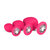 Plug en silicone avec diamant - Rose