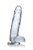 Jock C-Thru Transparent Dildo - 23 cm