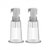 Temptasia - Nipple Pumping Cylinders - Set of 2 (0.75 Inch Diameter) - Clea