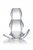 Clear View Hollow Anal Plug - Large