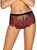 Redessia Lace Panties - Red/Black