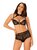 Elizenes 2 Piece Lace Bra Set With Halterneck - Black