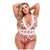 Baci - White Floral & Lace Stringbody - Curvy