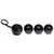 Cock Dangler Silicone Penis Pendant with Weights - Black