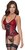 Corset with Straps - Red & Black