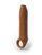 Uncut Penissleeve Met Ballstrap - Tan