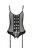 Nessy Corset with Open Crotch - Black