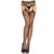 Netstof Panty Met Jarretel Look - Zwart