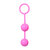 Easytoys Vertical Ribbed Geisha Balls - Pink