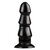 Dildo anal noir avec picots