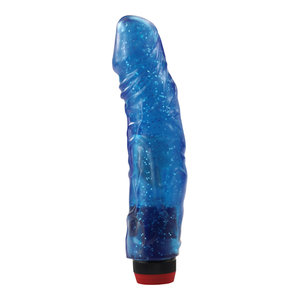 Jelly vibrator bleu souple