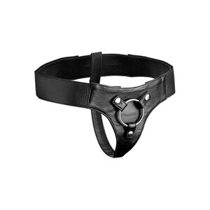 Strap-on Harness aus Leder in Schwarz