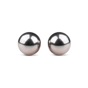 Silver ben wa balls - 19mm