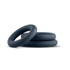 Boners 3-Piece Cock Ring Set - Grey