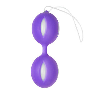 Boule de Kegel duo Wiggle - Pourpre/Blanc