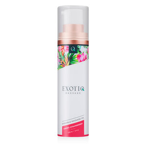 Huile de massage douce à la fraise Exotiq - 100 ml