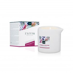 Bougie de massage orchidées en bambou Exotiq - 60 g