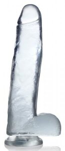 Jock C-Thru Transparent Dildo - 27 cm