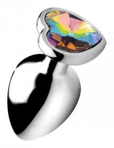 Plug anal Rainbow Heart - Large