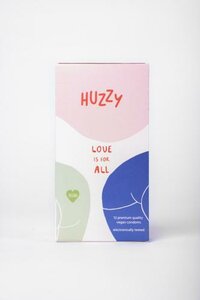 Huzzy - Lot de 12 préservatifs vegan