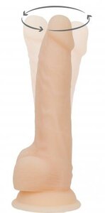 Naked Addiction - Realistischer rotierender Dildo mit Fernbedienung - 18 cm