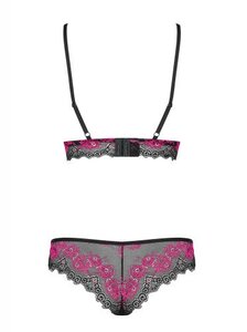 Tulia 2-piece Bra Set - Black/Pink