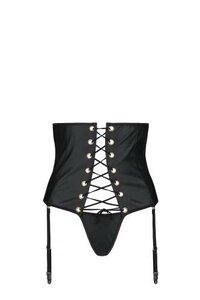 Black Celine Suspender Belt set