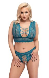 Ensemble avec soutien-gorge - Bleu-vert