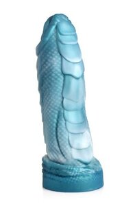 Sea Serpent Scaly Dildo - Blauw