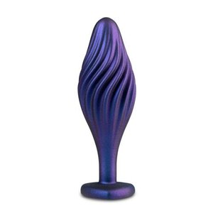 Anal Adventures Matrix - Swirling Bling Anal Plug - Sapphire