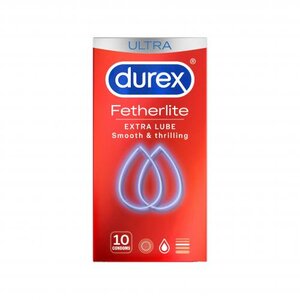 Lubrifiant Durex Thin Feel Extra - 10 préservatifs