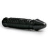 Large Dildo With Ribbed Shaft - Black_