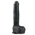 Realistischer schwarzer Dildo - 29,5 cm_