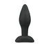 Plug anal noir en silicone - Small_