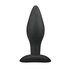 Plug anal noir en silicone - Medium_