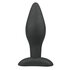 Plug anal noir en silicone - Large_