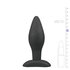 Plug anal noir en silicone - Large_