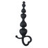 Black Anal Beads Heart Handle_