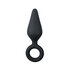 Schwarze Buttplugs mit Zugring - Klein_