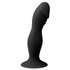 Gode de couleur noire en silicone avec ventouse_