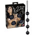 String d'amour noir avec 4 boules_