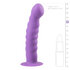 Silicone Suction Cup Dildo - Purple_