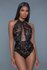 Margot Tanga-Bodysuit aus Spitze - Schwarz_