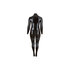 Plus Size Wetlook Catsuit Met Lange Rits_