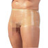 Latex Boxer Shorts With Penis Sleeve - Transparent_