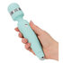 PILLOW TALK Stimulateur massant Cheeky Wand Wibe With Crystal Bleu foncé_